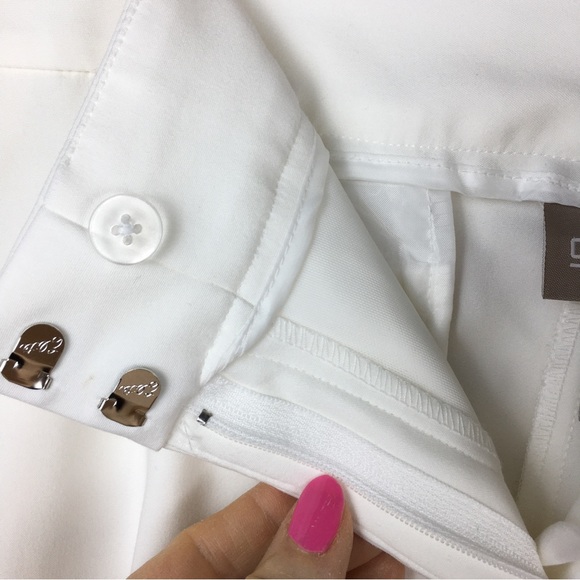 Chico's Women's Stretch Knit Cream Pants Size 2.5/Large - Picture 3 of 11